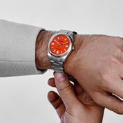 Rolex Oyster Perpetual 41 124300 Stainless Steel Coral Red Dial (2021)