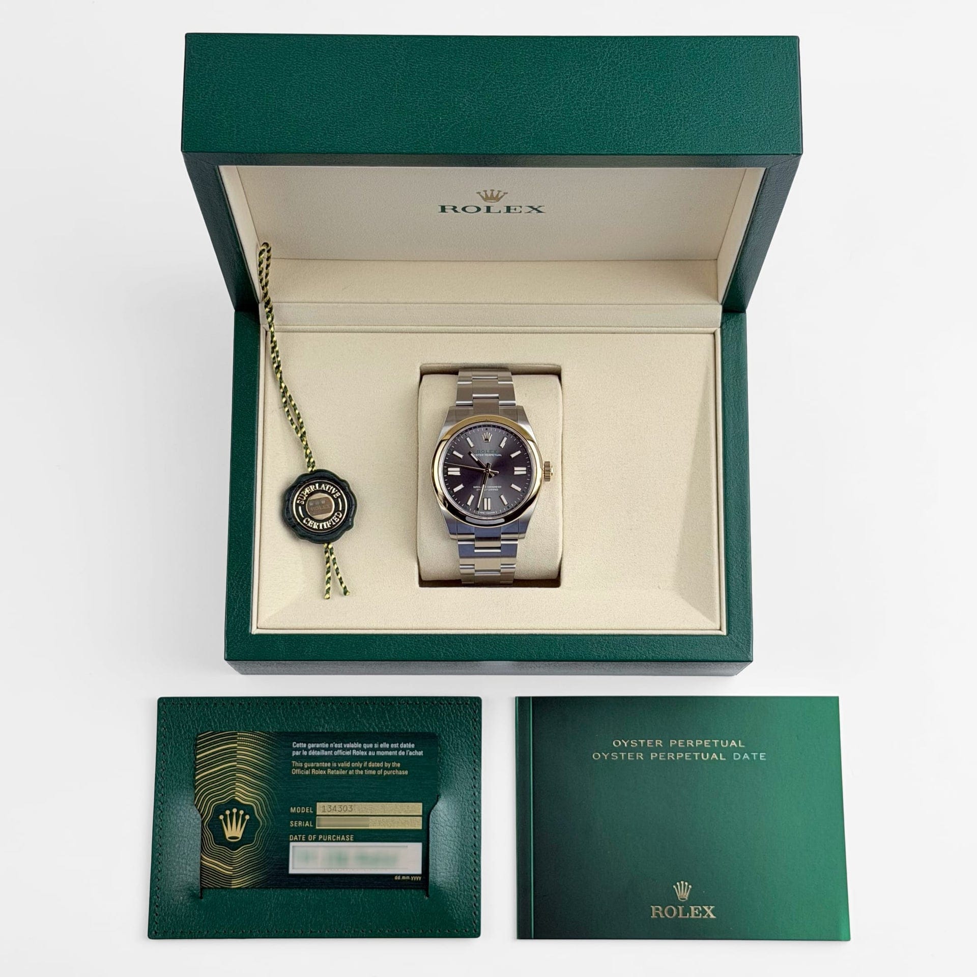 Rolex Oyster Perpetual 41 134303 '100 Years of Oyster' Stainless Steel Yellow Gold Slate Dial (2026)