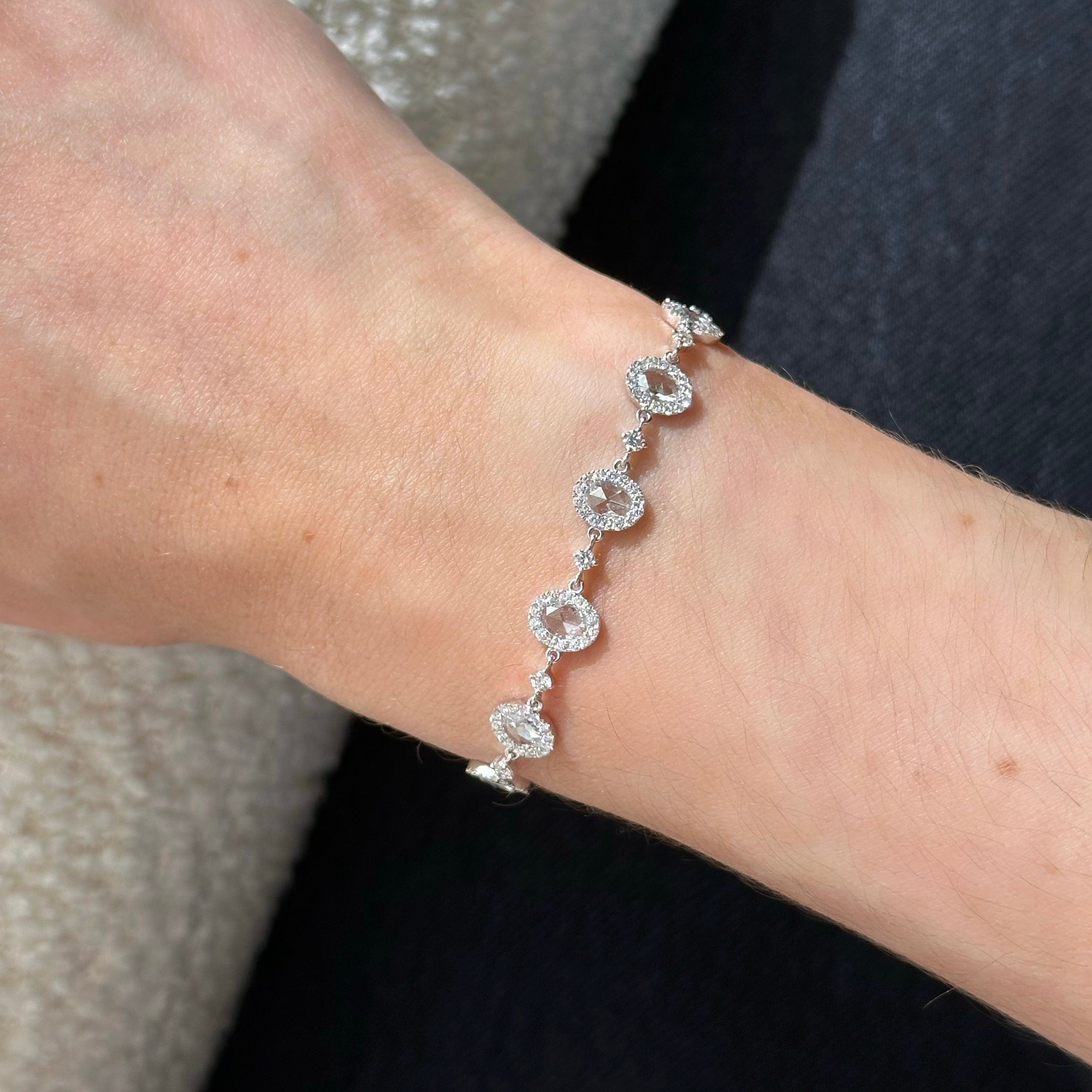 Rose-Cut Diamond Bracelet
