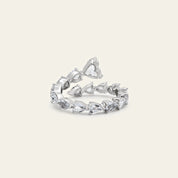 Rose-Cut Diamond Bypass Ring