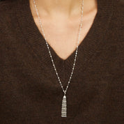 Rose-Cut Diamond Pearl Necklace
