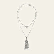 Rose-Cut Diamond Pearl Necklace