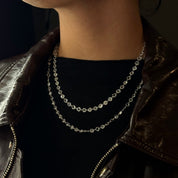 Rose-Cut Diamond Rope Necklace