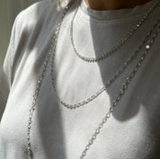 Rose-Cut Diamond Tennis Necklace
