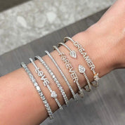 Rose Gold Diamond 'Amore' Bracelet