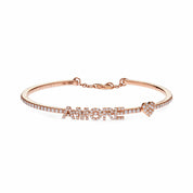 Rose Gold Diamond 'Amore' Bracelet Wrist Aficionado