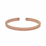 Rose Gold Diamond Cuban Link Cuff