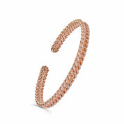 Rose Gold Diamond Cuban Link Cuff