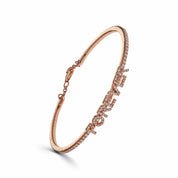 Rose Gold Diamond 'Forever' Bracelet