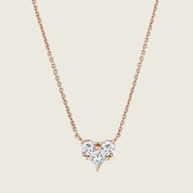 Rose Gold and Diamond Heart Necklace