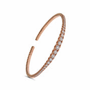 Rose Gold Graduated Diamond Bracelet