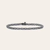 Snake Black Rhodium Diamond Bracelet