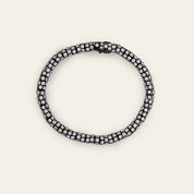 Snake Diamond Black Rhodium Bracelet