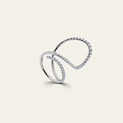 Spiral Wrap Diamond Ring