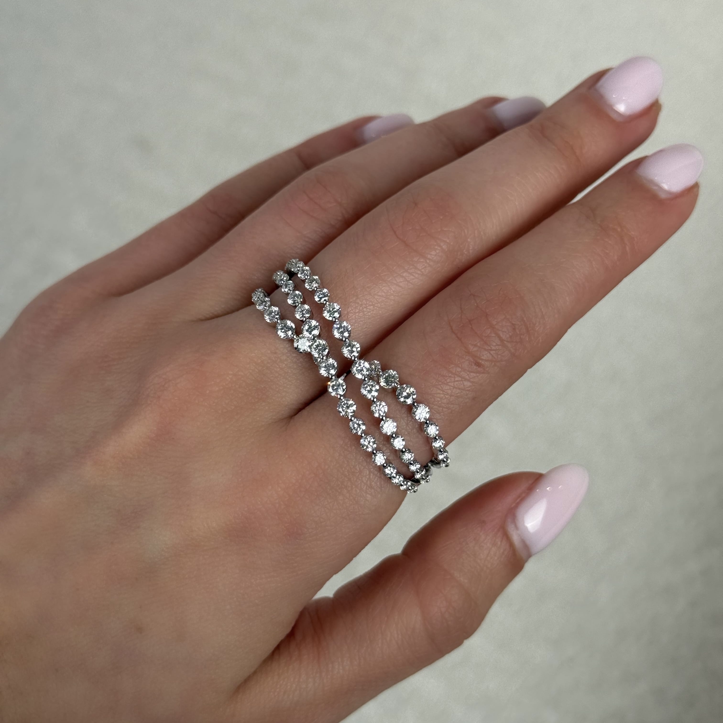 The Crosswave Diamond Ring