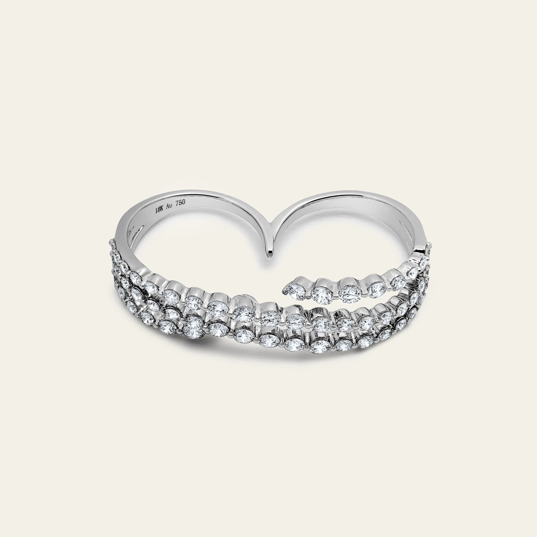 The Crosswave Diamond Ring