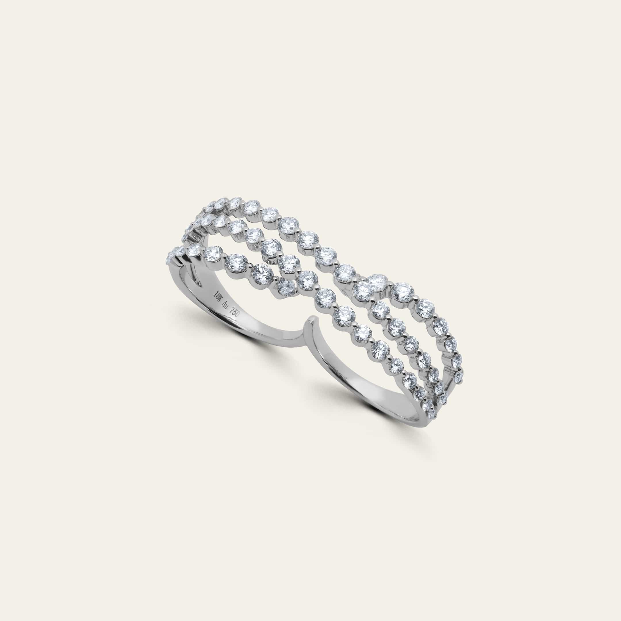 The Crosswave Diamond Ring