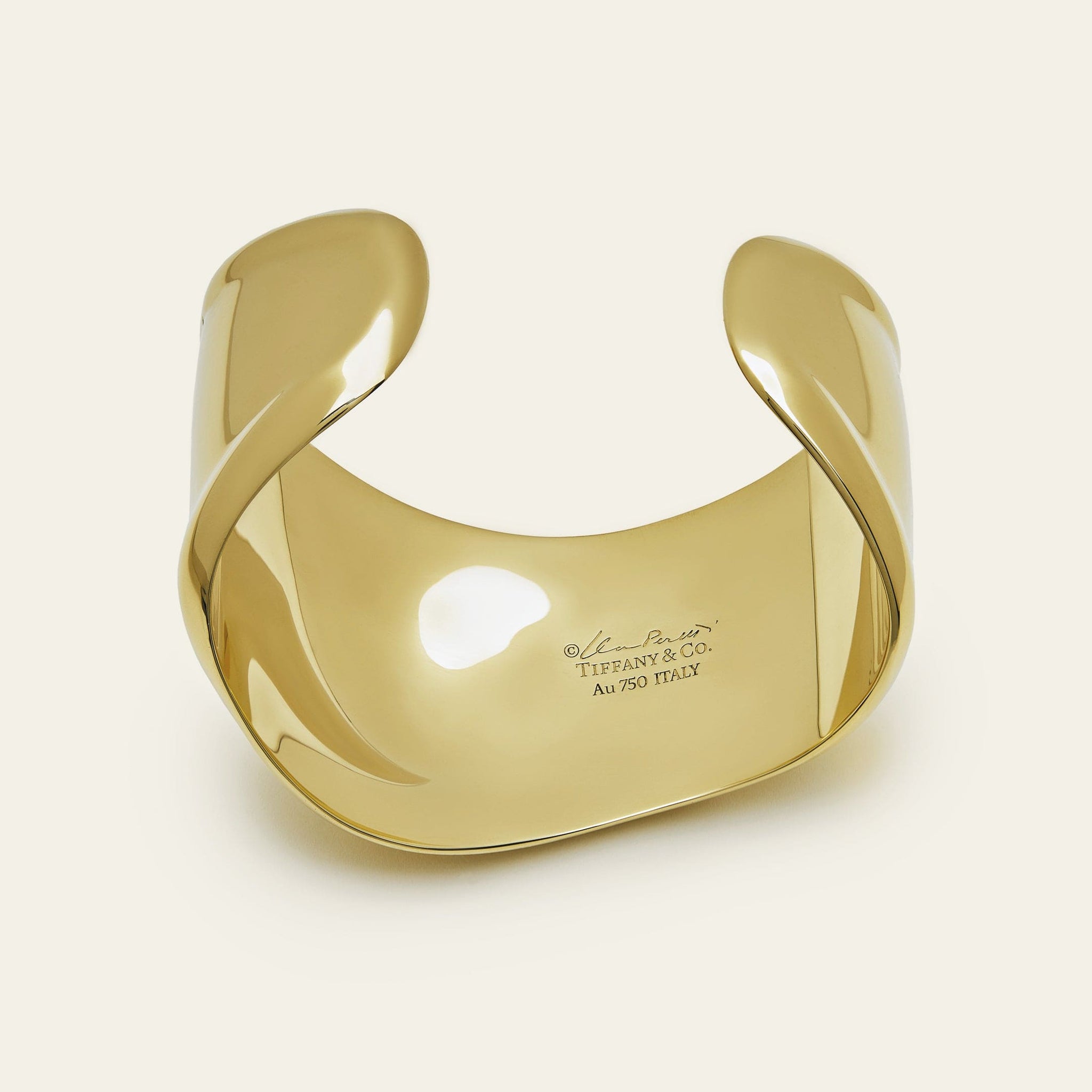 Elsa Peretti Gold Cuff Bracelet Tiffany Co 15% Off 100