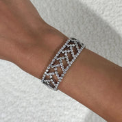 Tiffany & Co. Chevron Motif Diamond Bracelet