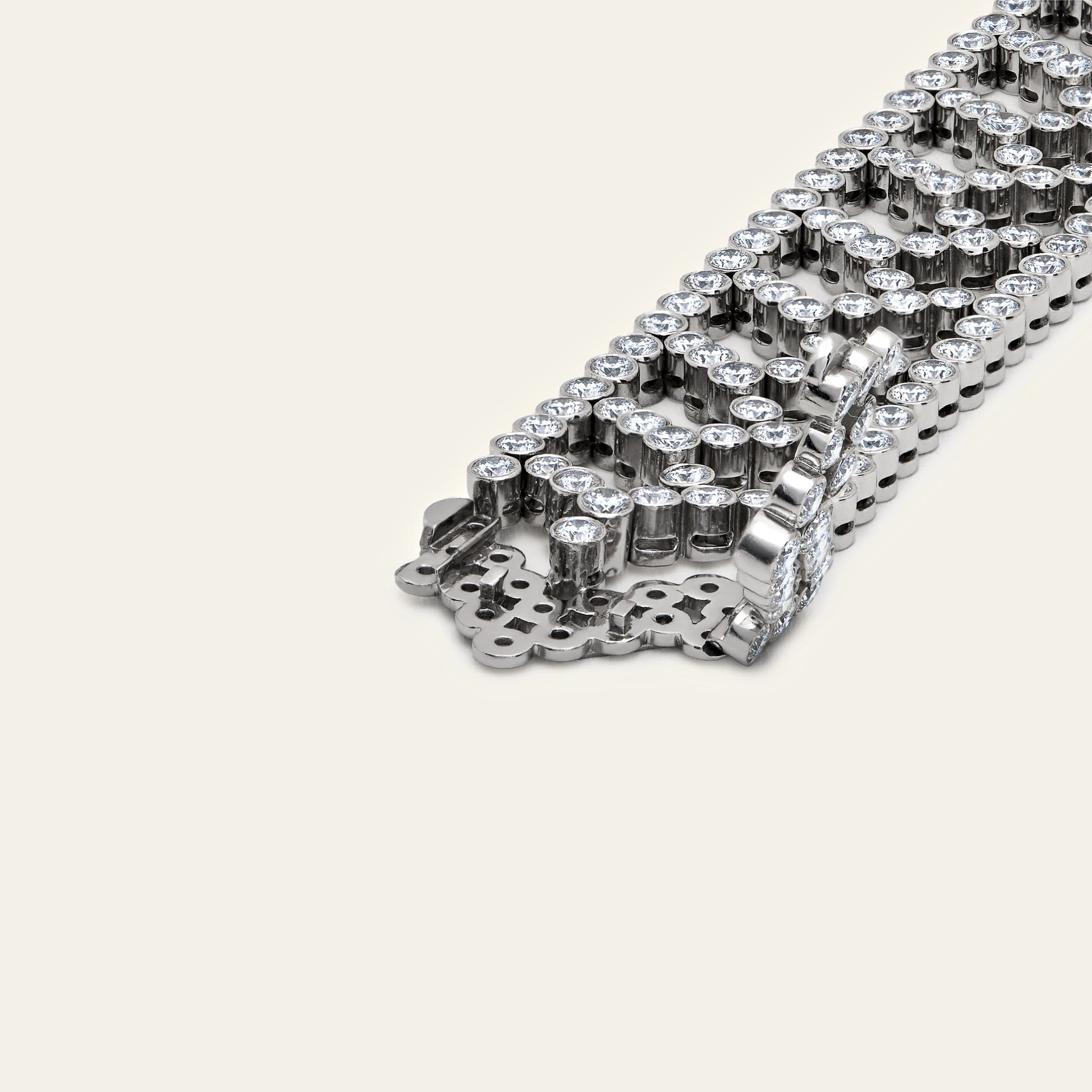 Tiffany & Co. Chevron Motif Diamond Bracelet