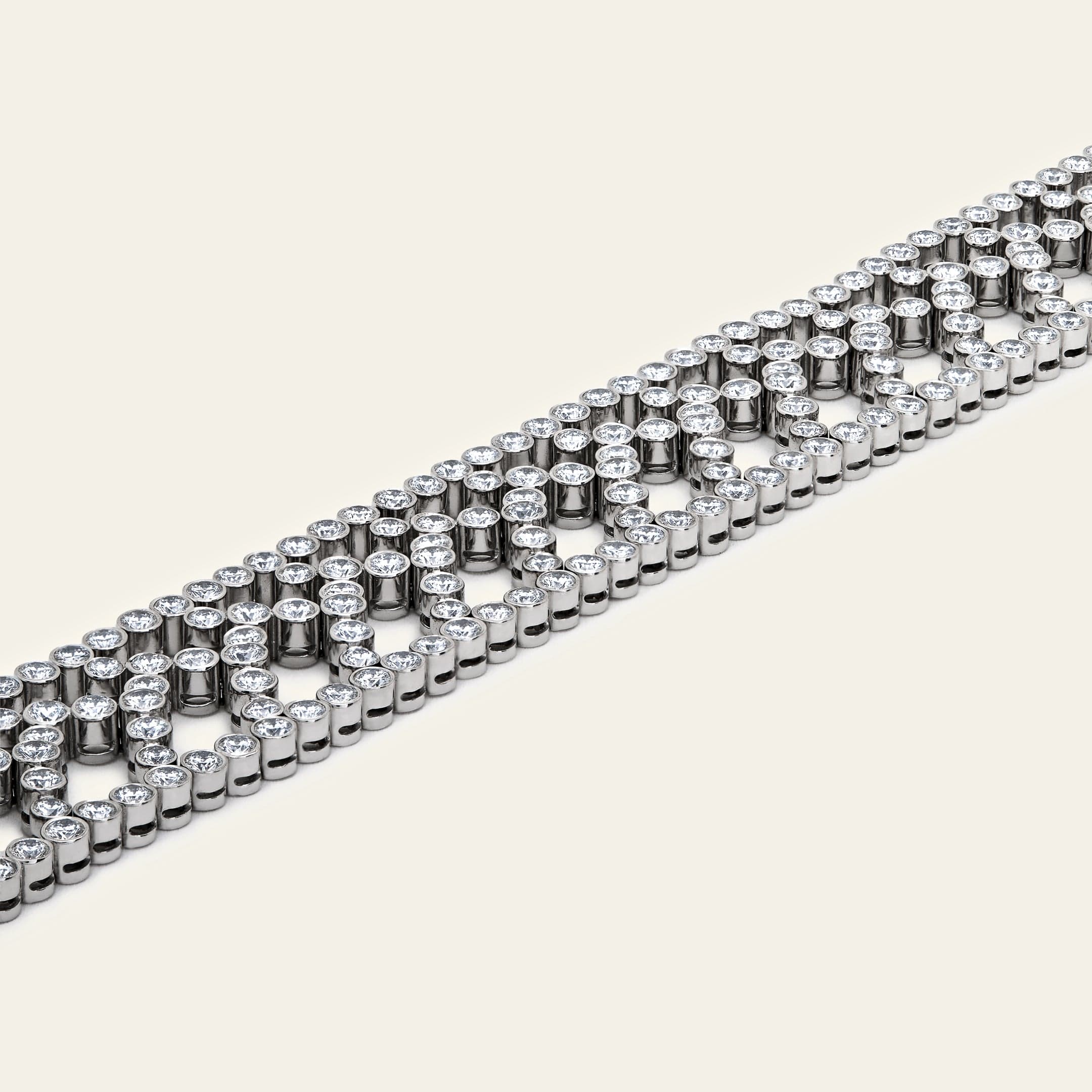 Tiffany & Co. Chevron Motif Diamond Bracelet