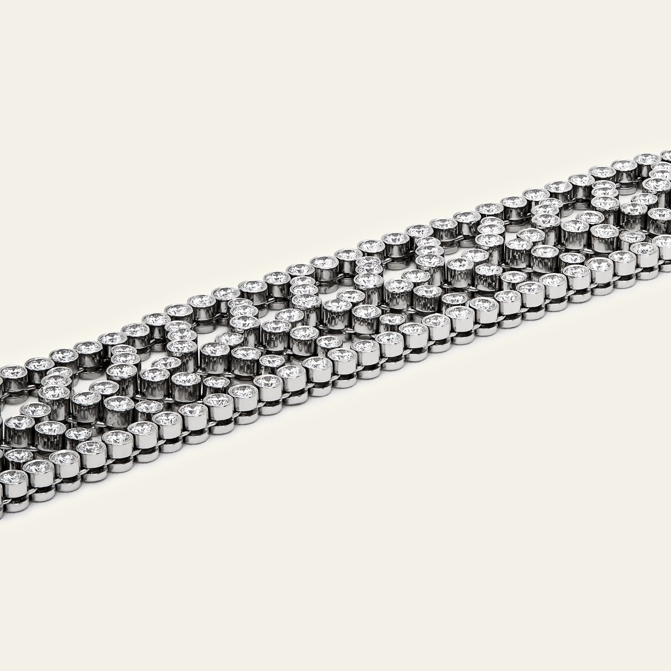 Tiffany & Co. Chevron Motif Diamond Necklace