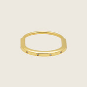 Tiffany & Co. Lock Bangle in Yellow Gold with Diamond Accents 70185407