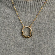 Tiffany & Co. Lock Necklace in Yellow Gold with Diamonds 72342135