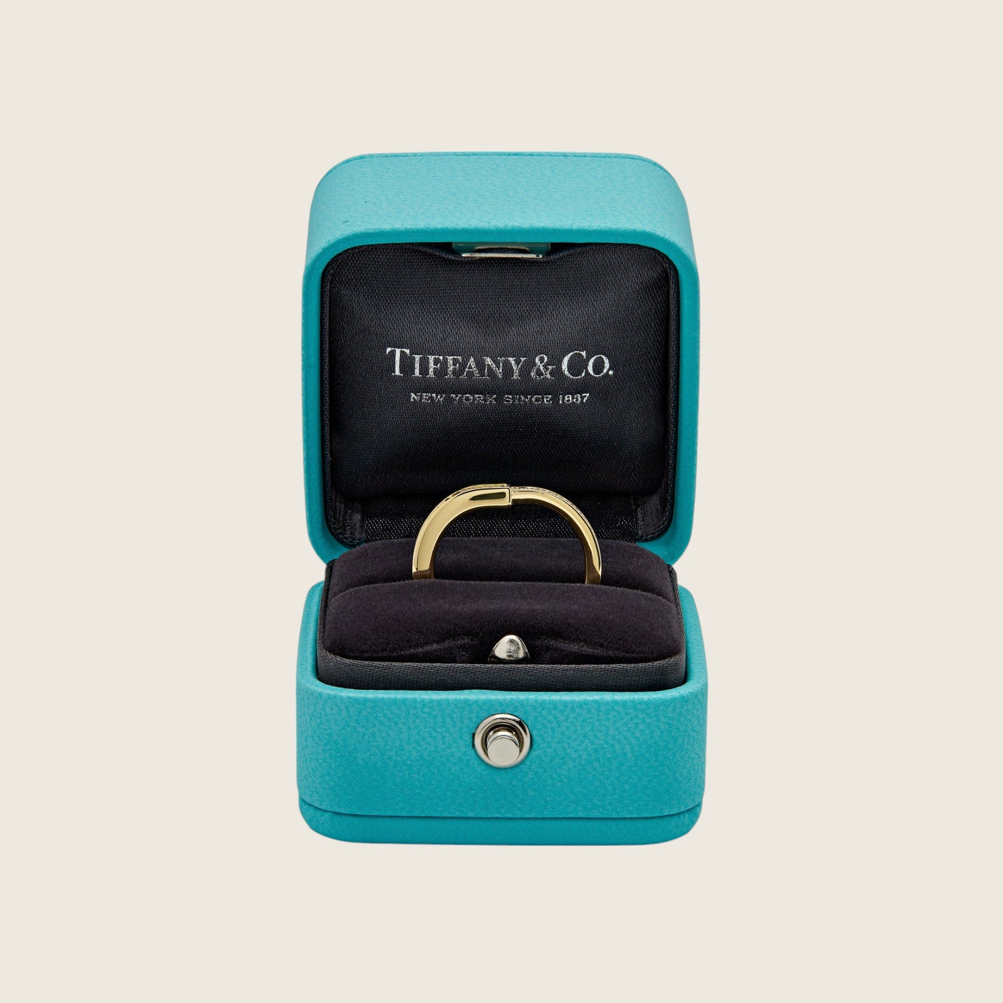 Tiffany & Co. Lock Ring in Yellow Gold with Pavé Diamonds 72343786