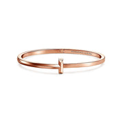 Tiffany & Co. T1 Narrow Hinged Rose Gold Bracelet Wrist Aficionado