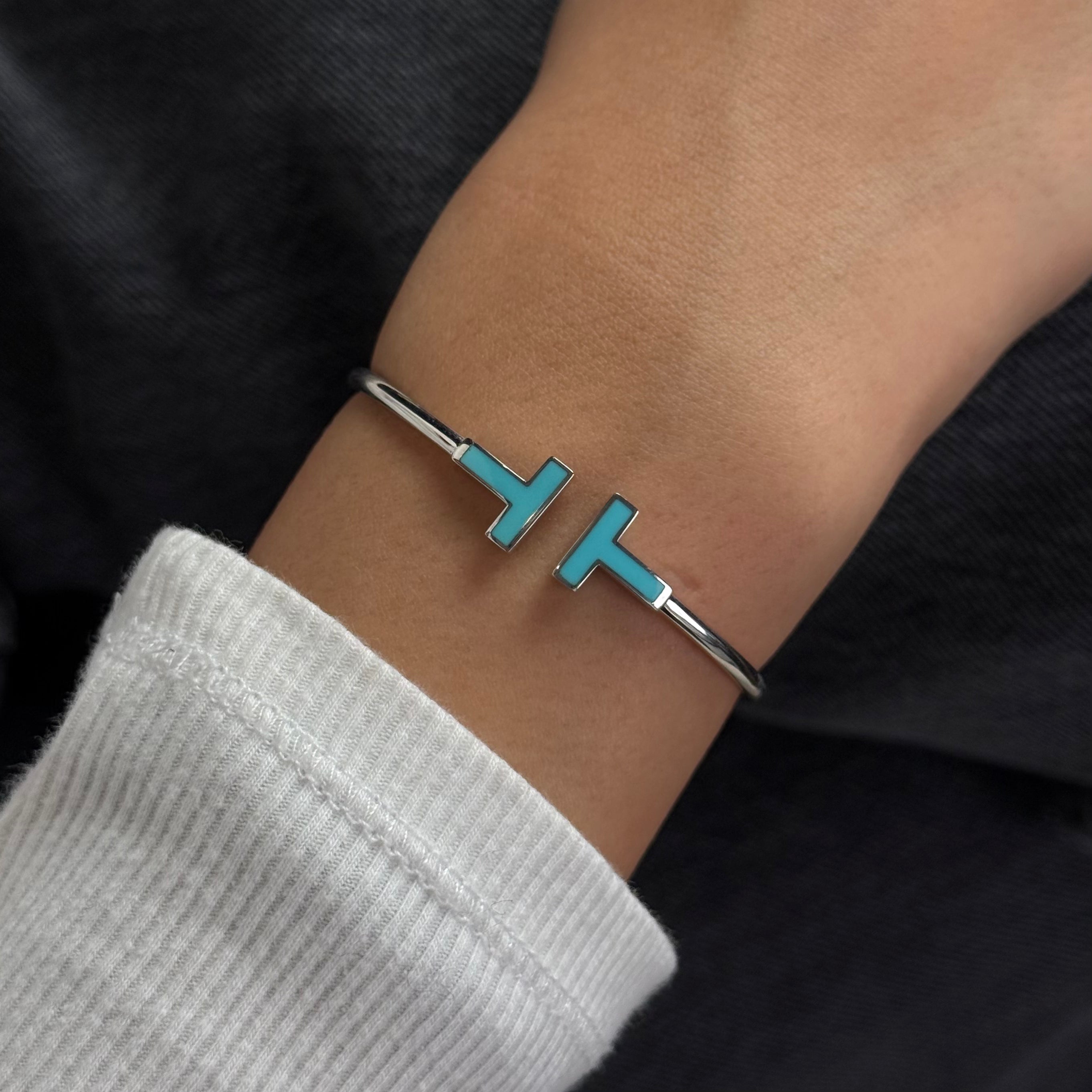 Tiffany T Turquoise Wire Bracelet