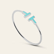 Tiffany T Turquoise Wire Bracelet