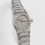 Vacheron Constantin '222' 60501 'Ladies' White Gold Diamond-Set Silver Dial Quartz