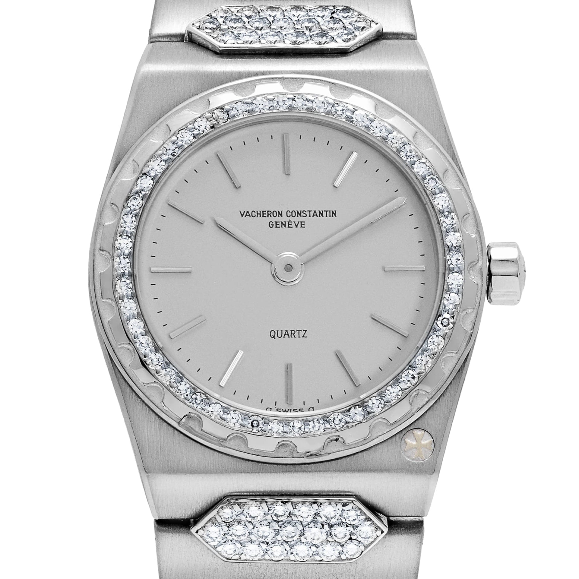 Vacheron Constantin '222' 60501 'Ladies' White Gold Diamond-Set Silver Dial Quartz