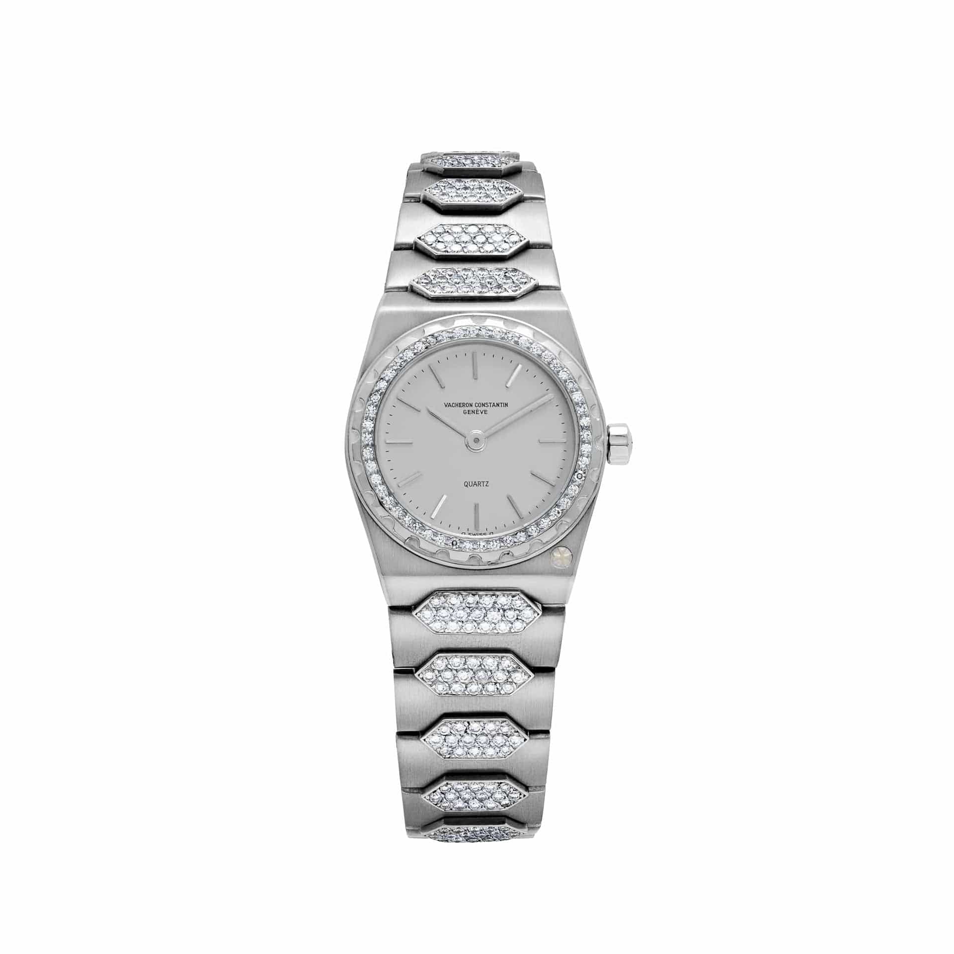 Vacheron Constantin '222' 60501 'Ladies' White Gold Diamond-Set Silver Dial Quartz