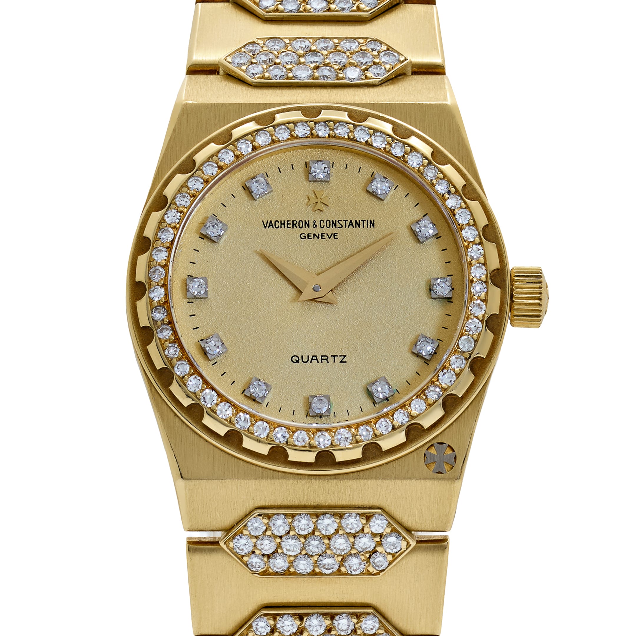 Vacheron Constantin '222' 60501 'Ladies' Yellow Gold Diamond-Set Quartz