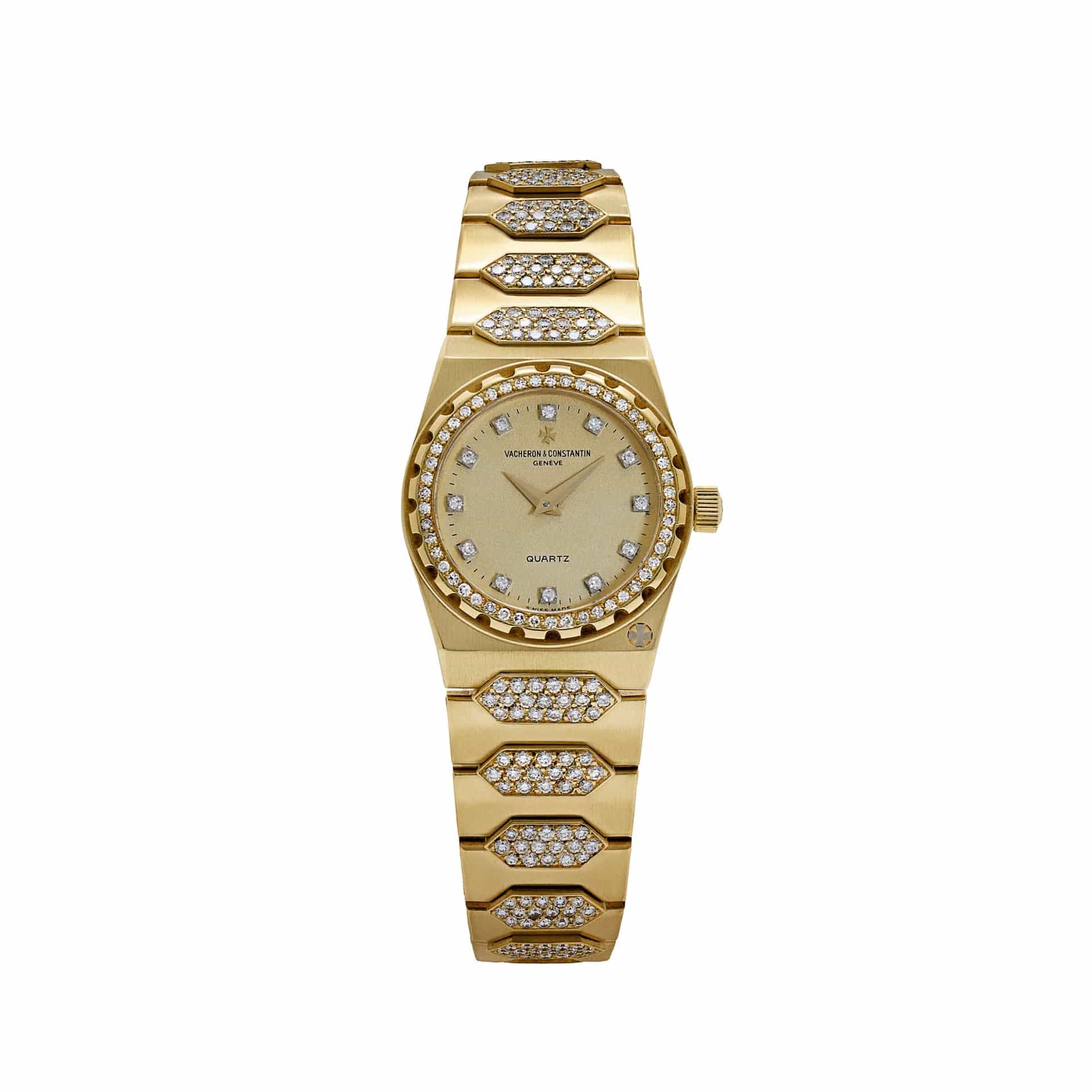Vacheron Constantin '222' 60501 'Ladies' Yellow Gold Diamond-Set Quartz