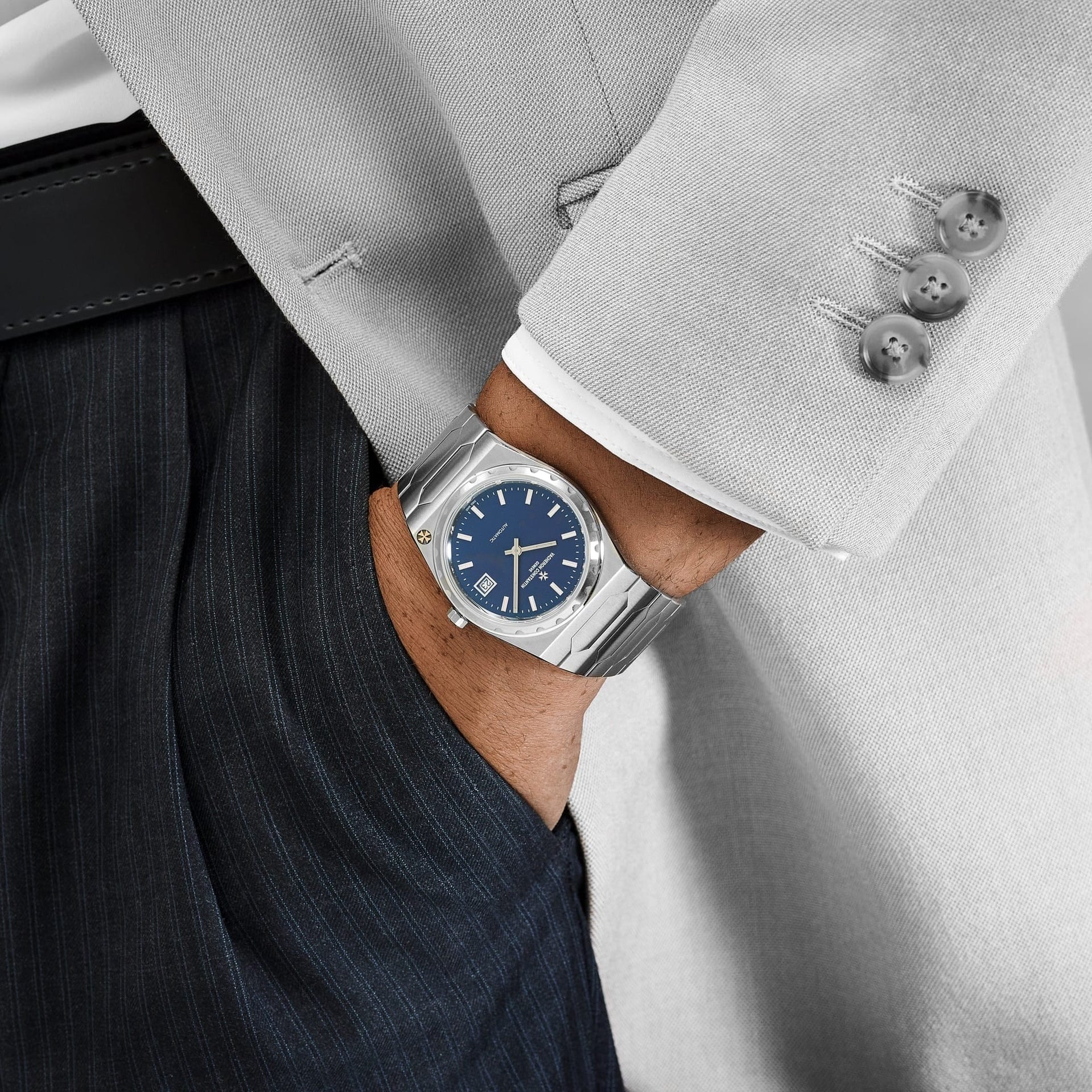222A-B934 Stainless Steel Blue Dial