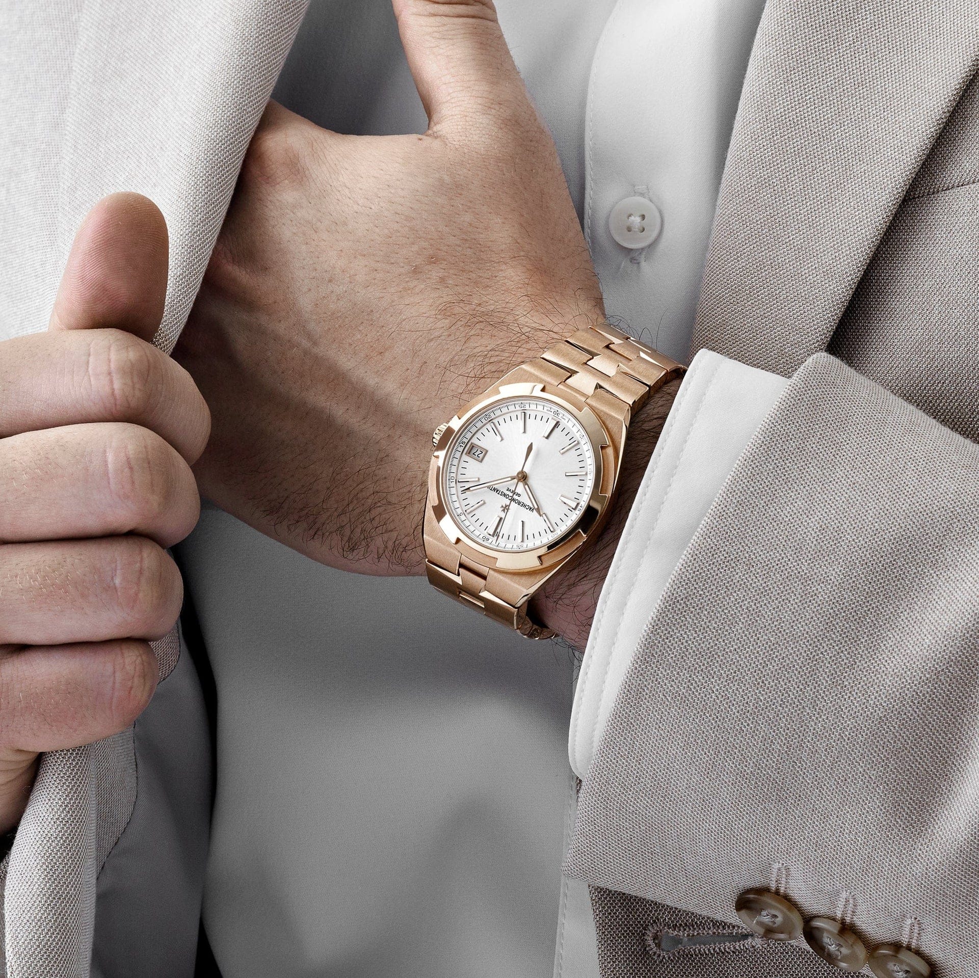 Vacheron Constantin Overseas 4500V/000R-B127 Rose Gold Silver Dial (2022)