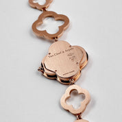 Van Cleef & Arpels Alhambra 2365149 'Ladies' Vintage Rose Gold White Mother of Pearl Dial Quartz Watch