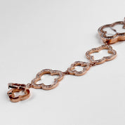 Van Cleef & Arpels Alhambra 2365149 'Ladies' Vintage Rose Gold White Mother of Pearl Dial Quartz Watch