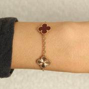 Van Cleef & Arpels Carnelian Alhambra Bracelet