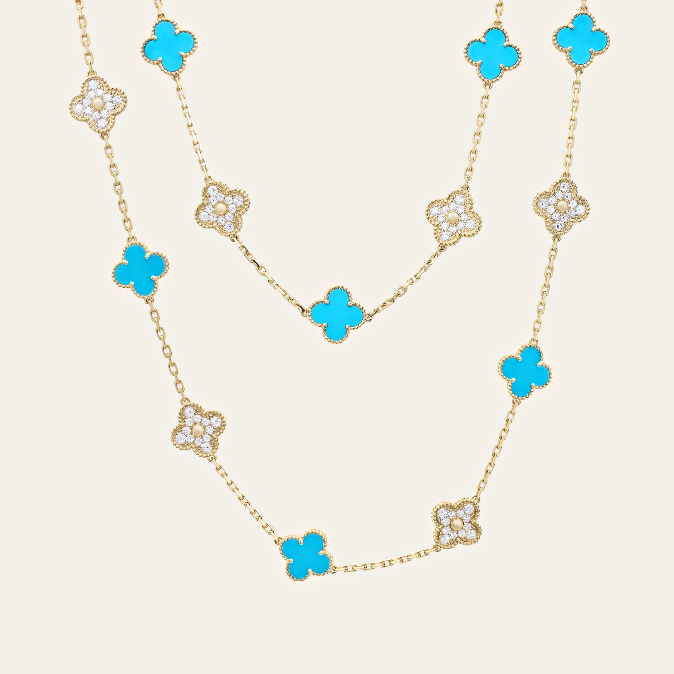 Van Cleef & Arpels Vintage Alhambra Long Necklace VCARP2V200 Limited Edition