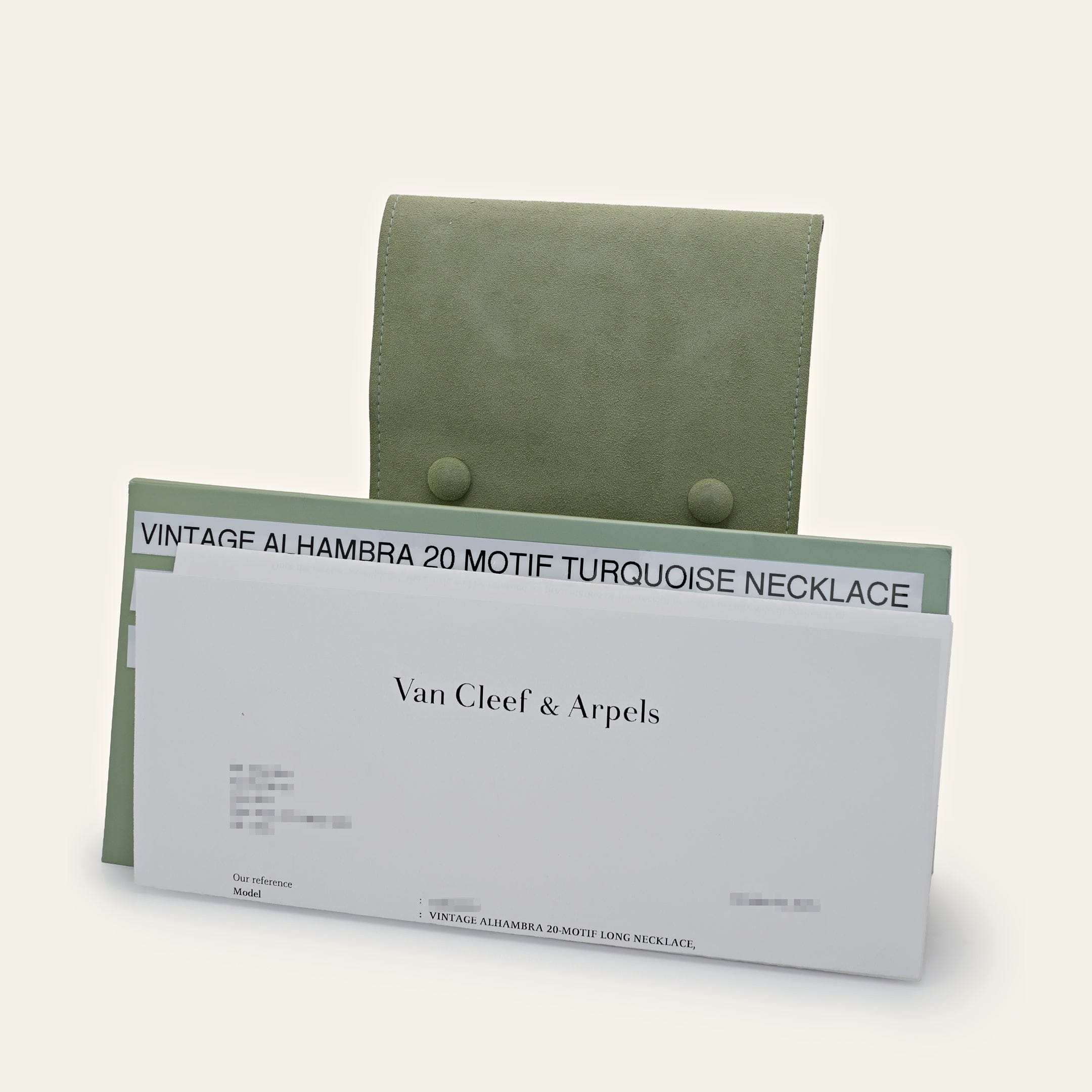Van Cleef & Arpels Vintage Alhambra Necklace Turquoise Motifs Limited Edition