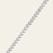 White Gold Bezel-Set Oval Diamond Tennis Necklace