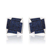 Cufflinks White Gold & Blue Sapphire Cufflinks Wrist Aficionado