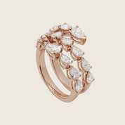 Diamond Twist Rose Gold Ring