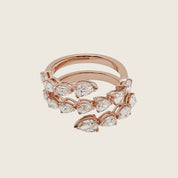 Diamond Twist Rose Gold Ring