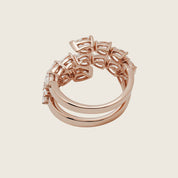 Diamond Twist Rose Gold Ring