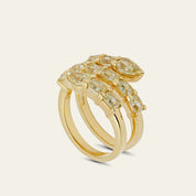Yellow Diamond Twist Ring